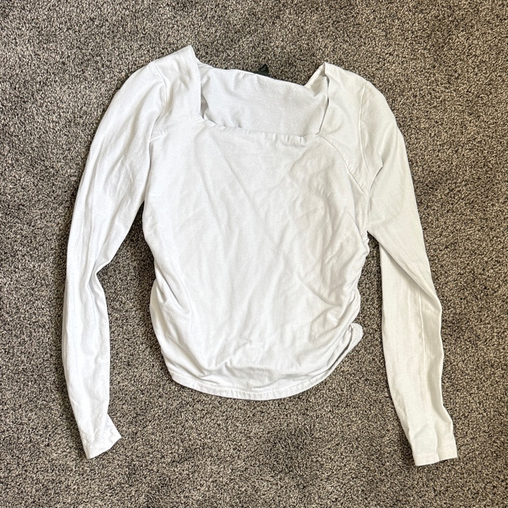 Wild Fable White Long Sleeve Blouse